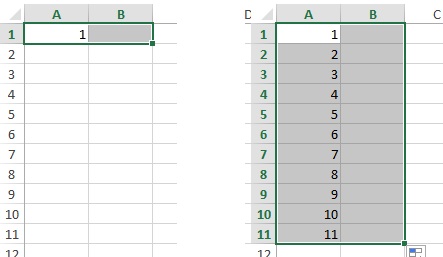 Вертикальный ряд ячеек таблицы