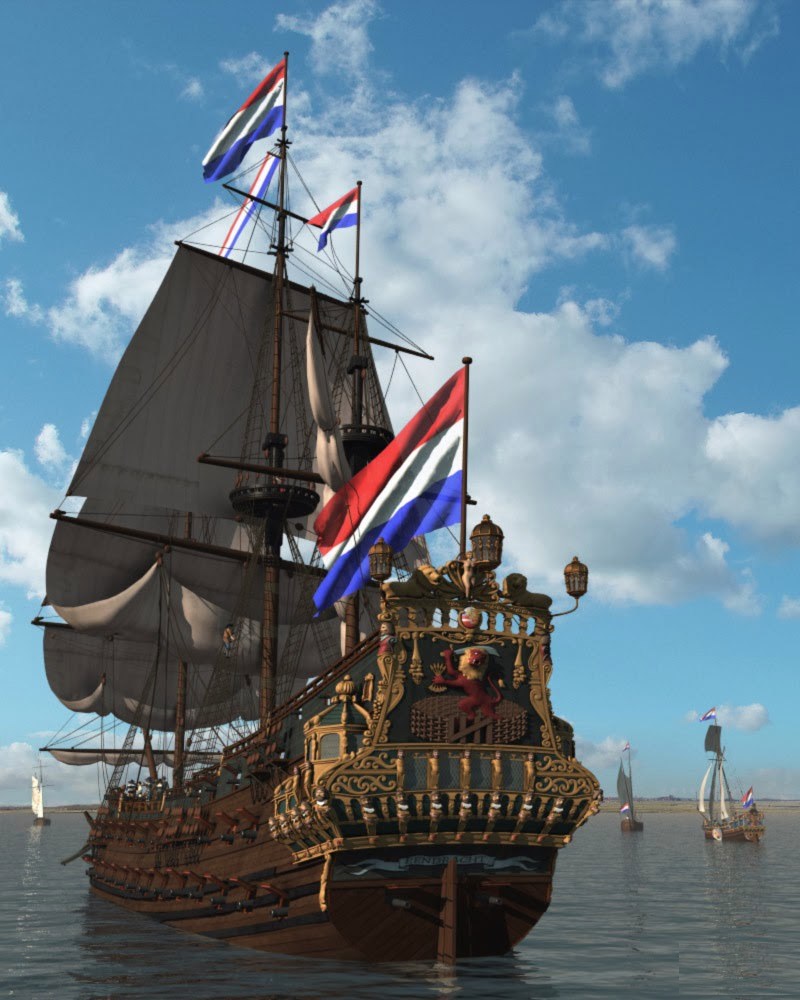 Ris. 2. Flagman gollandskogo flota 1665 g.